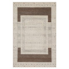 5
x8
 Chiffon Weiß Modernes Design Lori Buft Gabbeh Handgeknüpfter Wollteppich