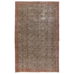 5x8 turkish rug 5x8 Ft Handmade Floral Turkish Rug with Solid Caramel Border
Brown Background