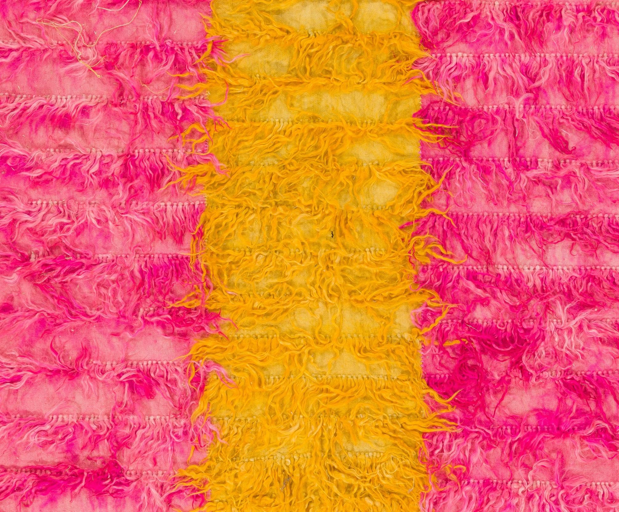 Hand-Woven 5x8 Ft Shag Pile Mohair 
