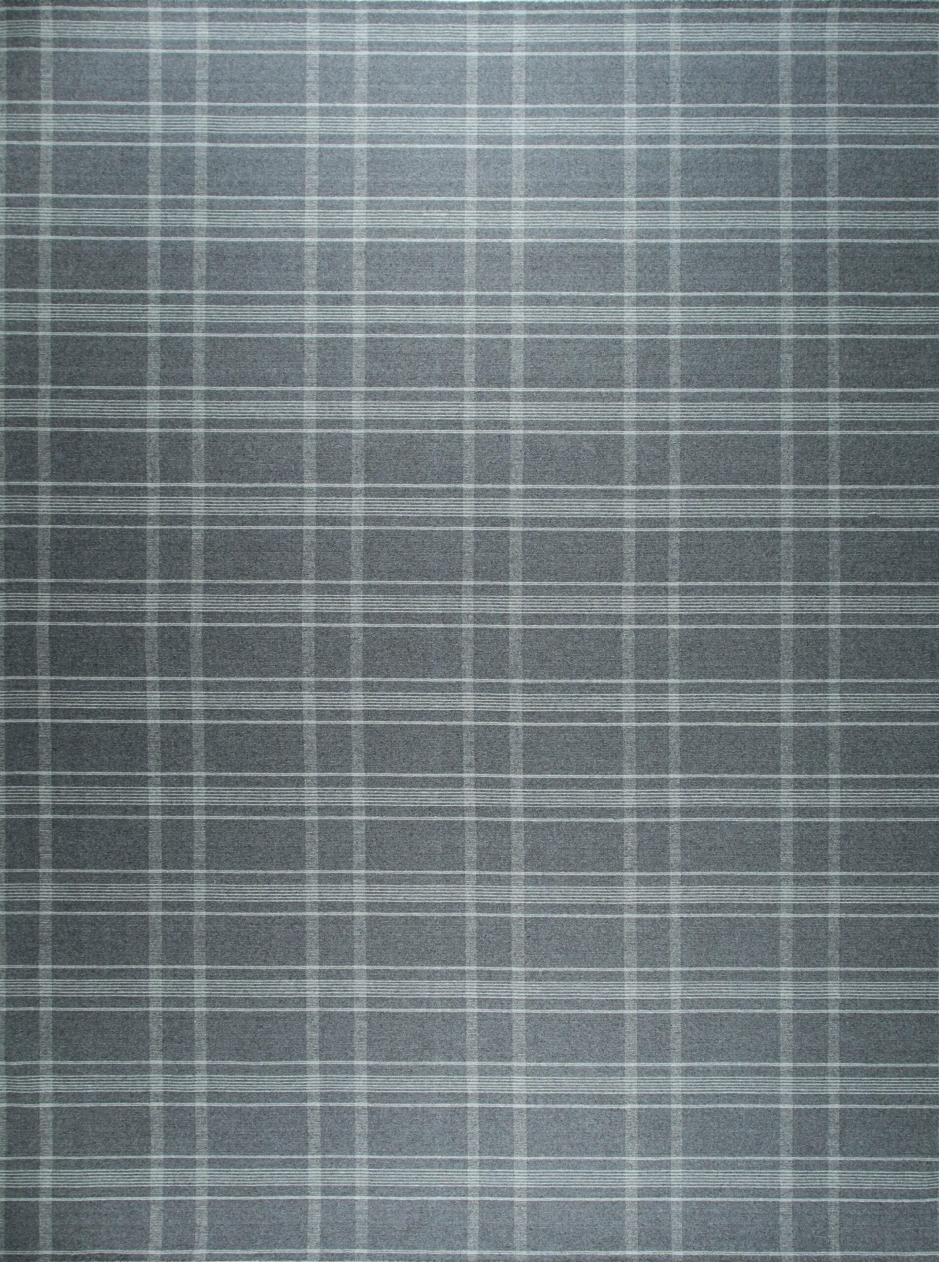 5x8 Graceful Quinn Gray Kilim Geometric Modern Flatweave Wool Carpet Rug