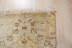 5x8 Ivory Hand-Knotted Wool Subtle Floral Canopy Geometric Modern Carpet Rug
