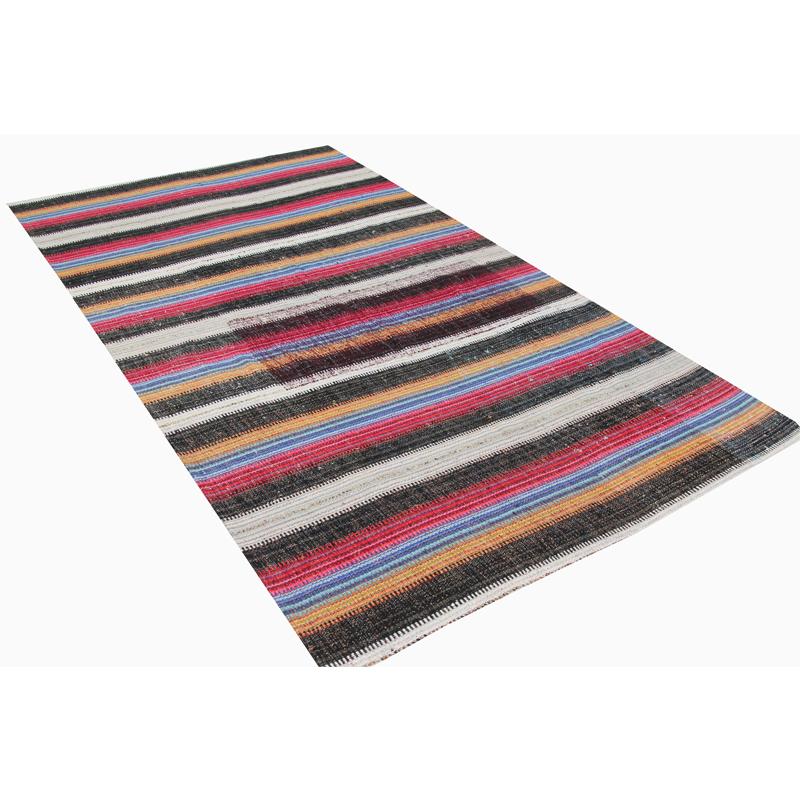 Navajo Style Flat-Weave Persian Kilim Rug For Sale 4