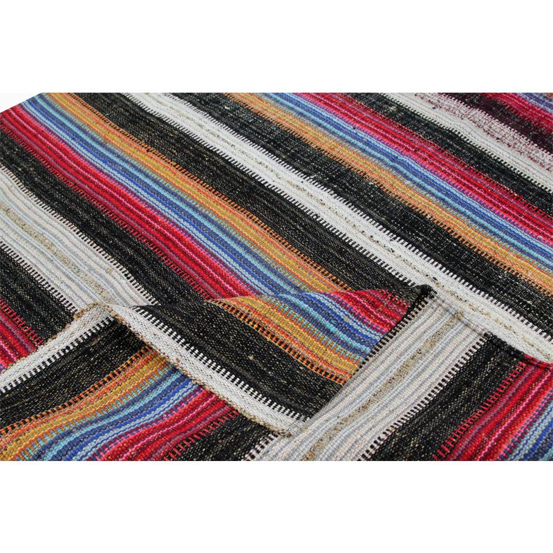 Hand-Woven Navajo Style Flat-Weave Persian Kilim Rug For Sale