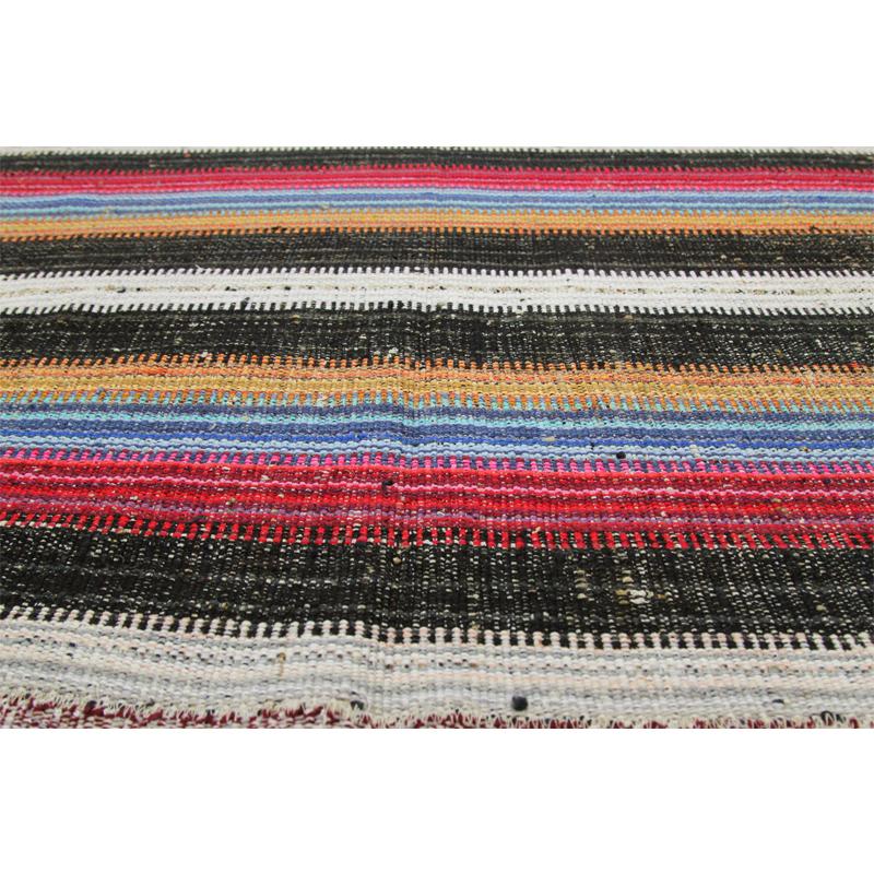 Navajo Style Flat-Weave Persian Kilim Rug For Sale 1