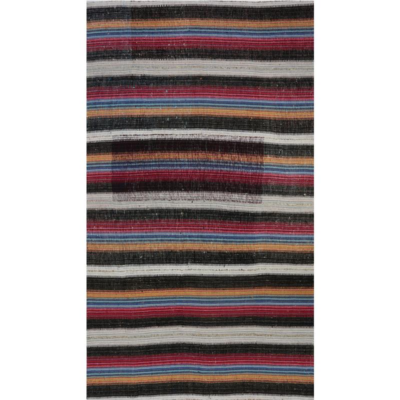 Navajo Style Flat-Weave Persian Kilim Rug For Sale