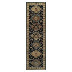 2’9”x10’10” Northwest Tribal Hand-Knotted Wool Runner Rug – Vintage Style