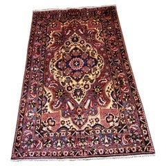 5'x8' Vintage Bakhtiari- rust / cream 