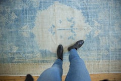 Vintage Distressed Oushak Carpet