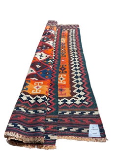 5'x8' Antique Qashqai - Kashkooli - Flatweave Wool Kilim - Vibrant  Couleurs