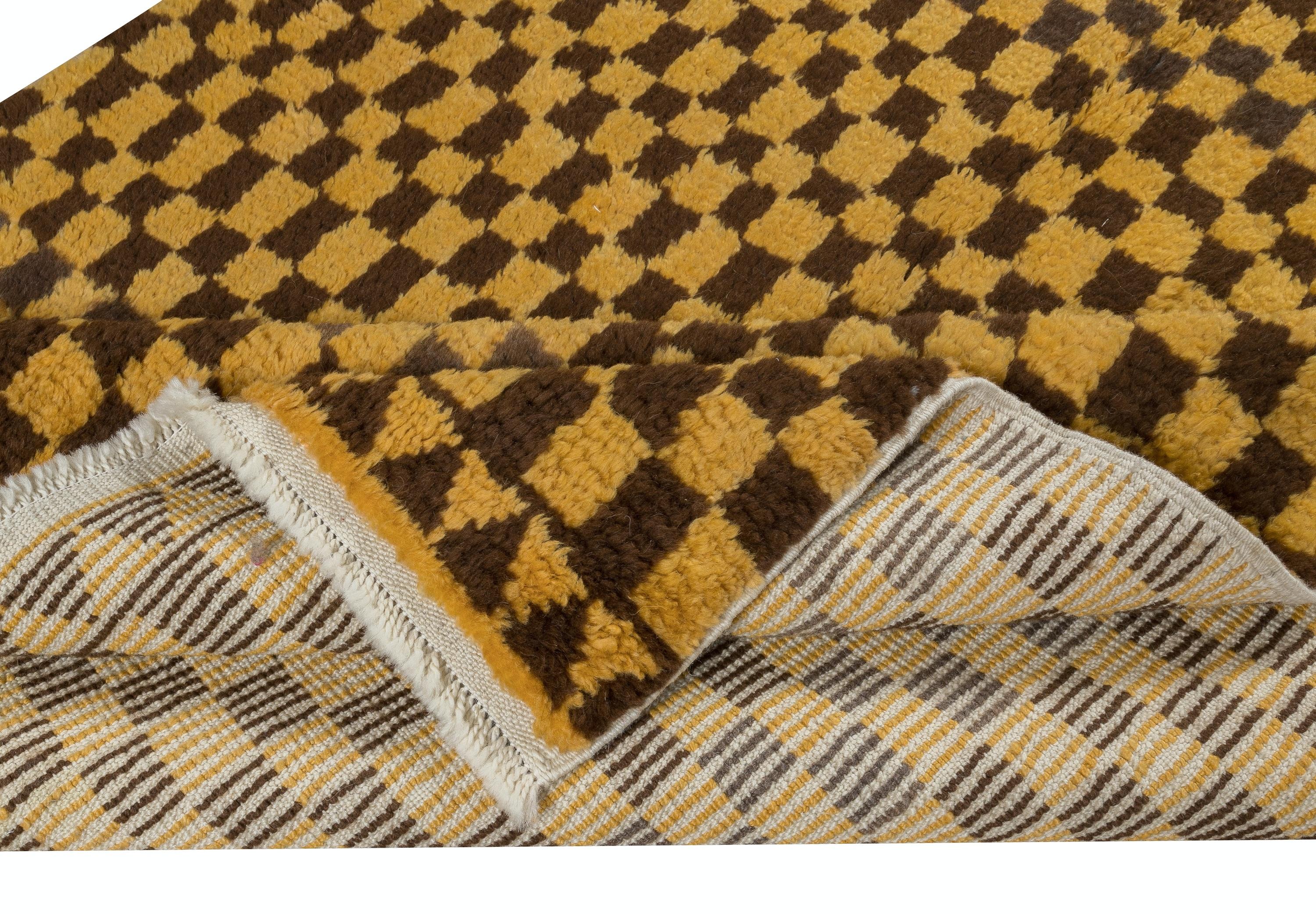 100% hand-spun wool of finest quality.

Available as seen or can be custom produced in any design, size, color combination and pile thickness requested. 

These beautiful hand-knotted rugs are produced from scratch in our atelier located in Central