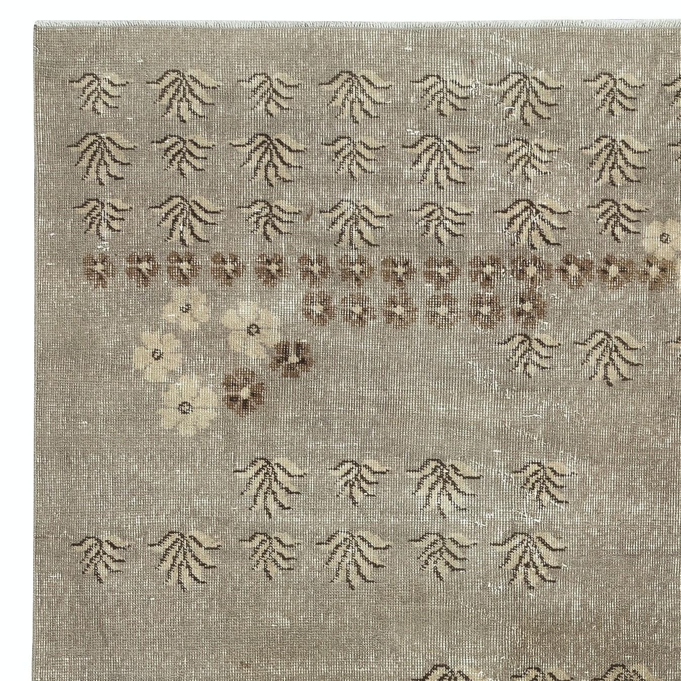 5x8,5 Ft handgeknüpfter türkischer Vintage-Teppich für Land- und Bauernhausdekor (Handgeknüpft) im Angebot