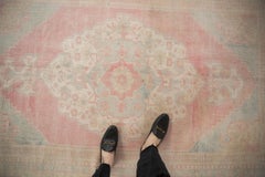 Vintage Distressed Oushak Carpet