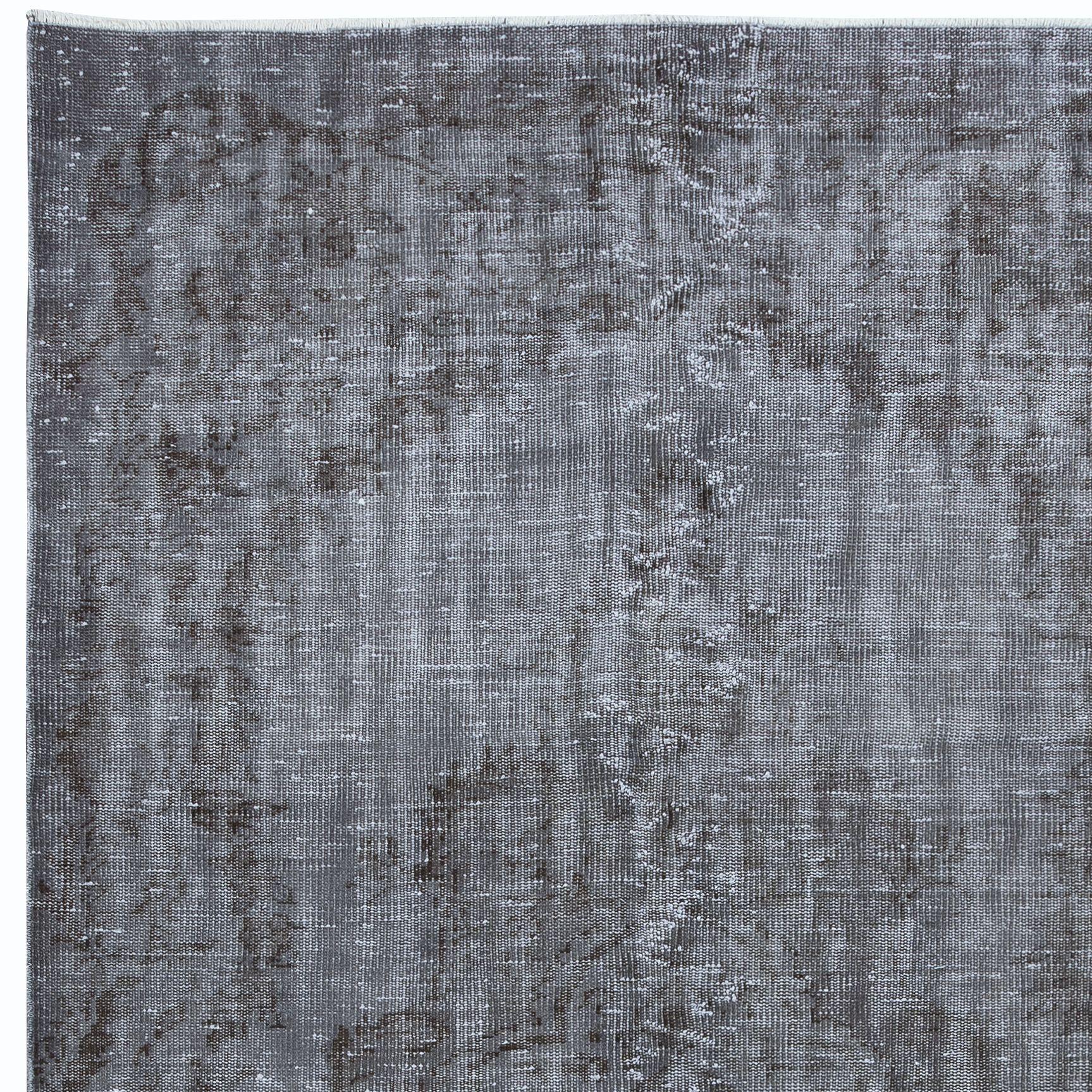 Turc 5x8.6 Ft Gray Handmade Area Rug, Decorative Turkish Carpet, Floor Covering (tapis turc décoratif, revêtement de sol) en vente