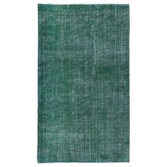 Moderner 5x8.6 Ft Home Decor Teppich, handgefertigter Bodenbezug, grüner türkischer Teppich