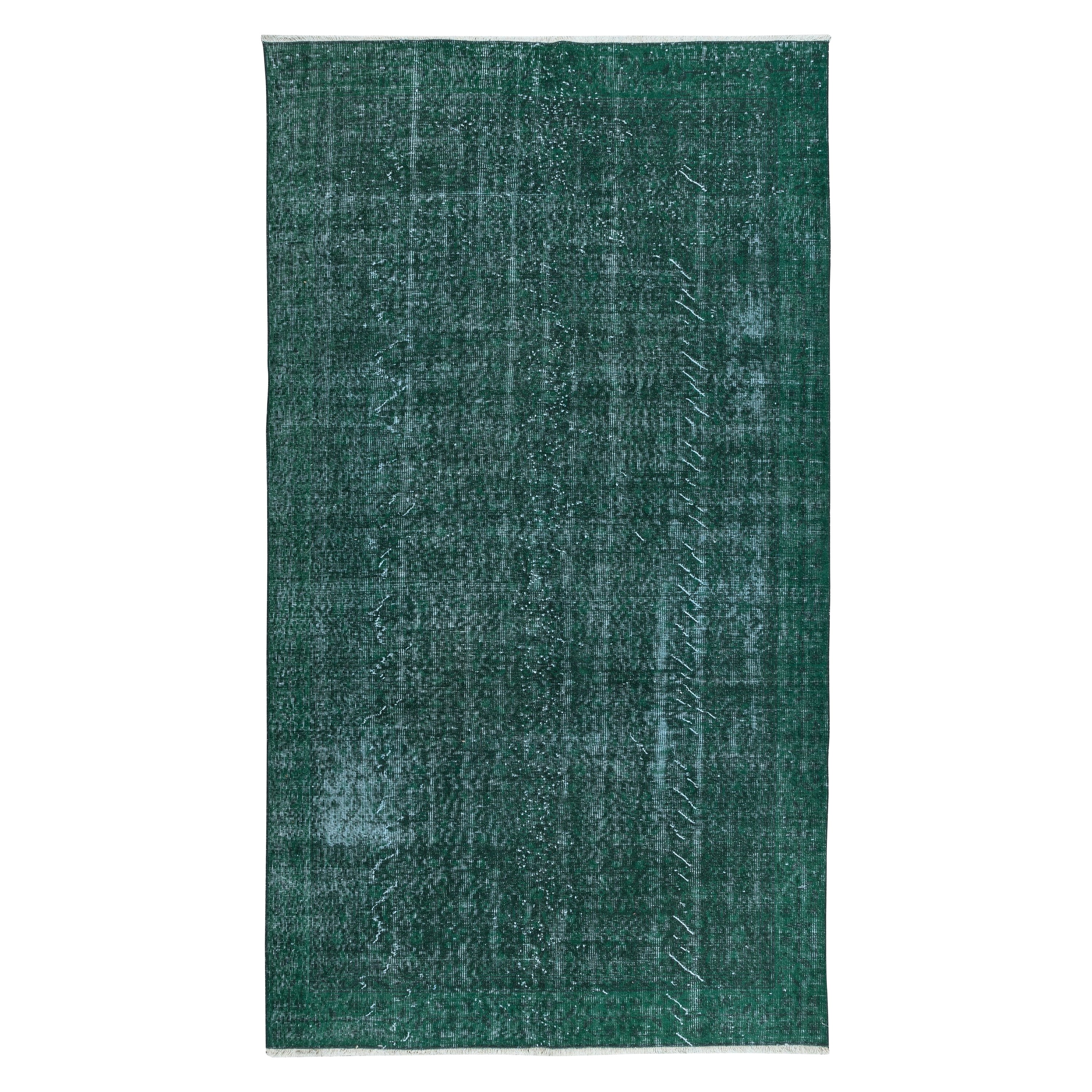 5x8.7 Ft Tappeto moderno fatto a mano in turco Greene & Greene, dall'aspetto invecchiato, tappeto vintage