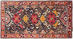 Tappeto antico caucasico Shirvan 5X9 a trama fine, 152 cm x 257 cm, 1890 circa