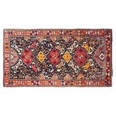 Tappeto antico caucasico Shirvan 5X9 a trama fine, 152 cm x 257 cm, 1890 circa
