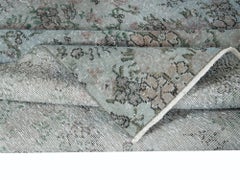 5x9 Ft Modern Handmade Turkish Rug in Light Blue, Sky Blue Living Room Carpet