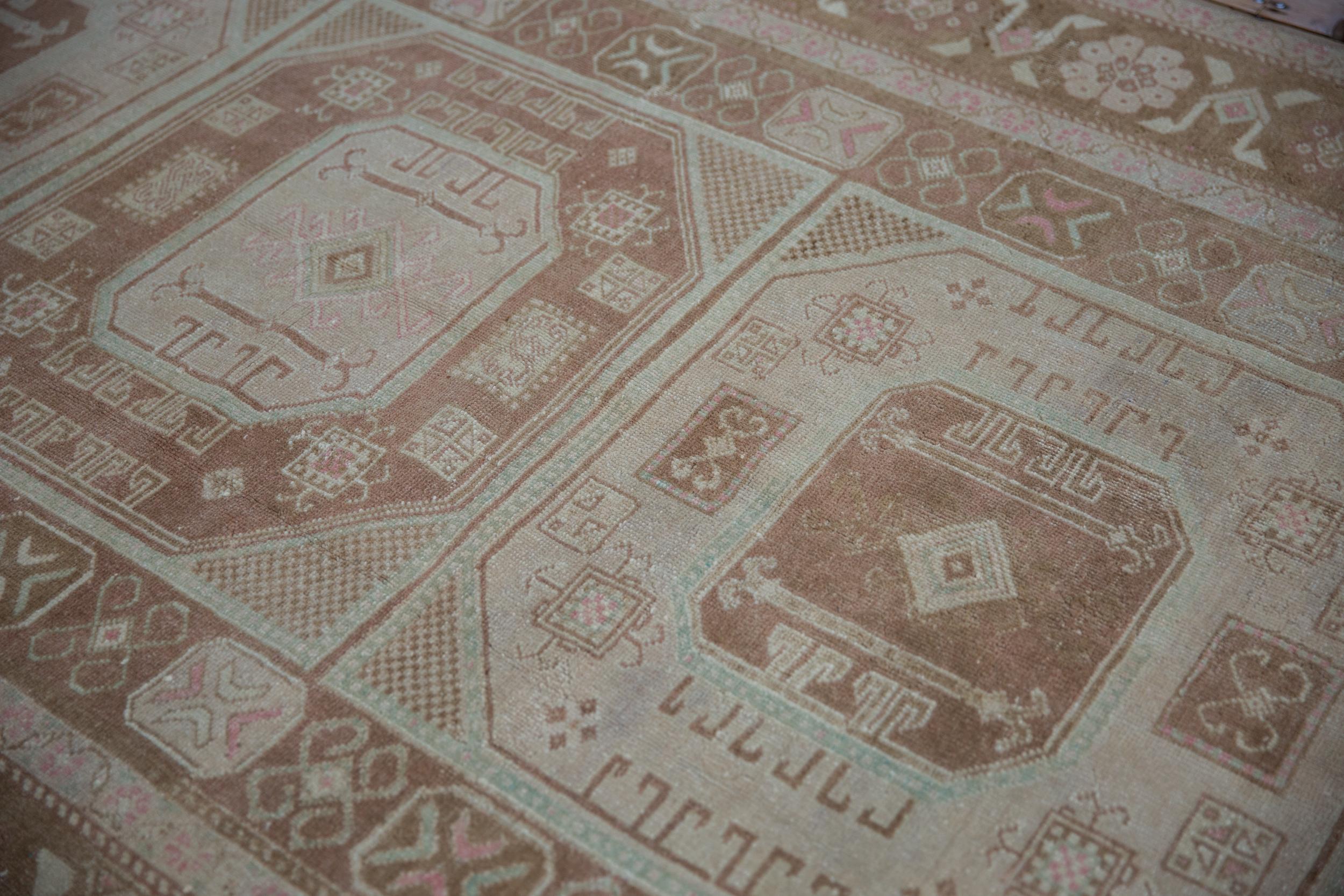 Vintage Distressed Oushak Carpet For Sale 3