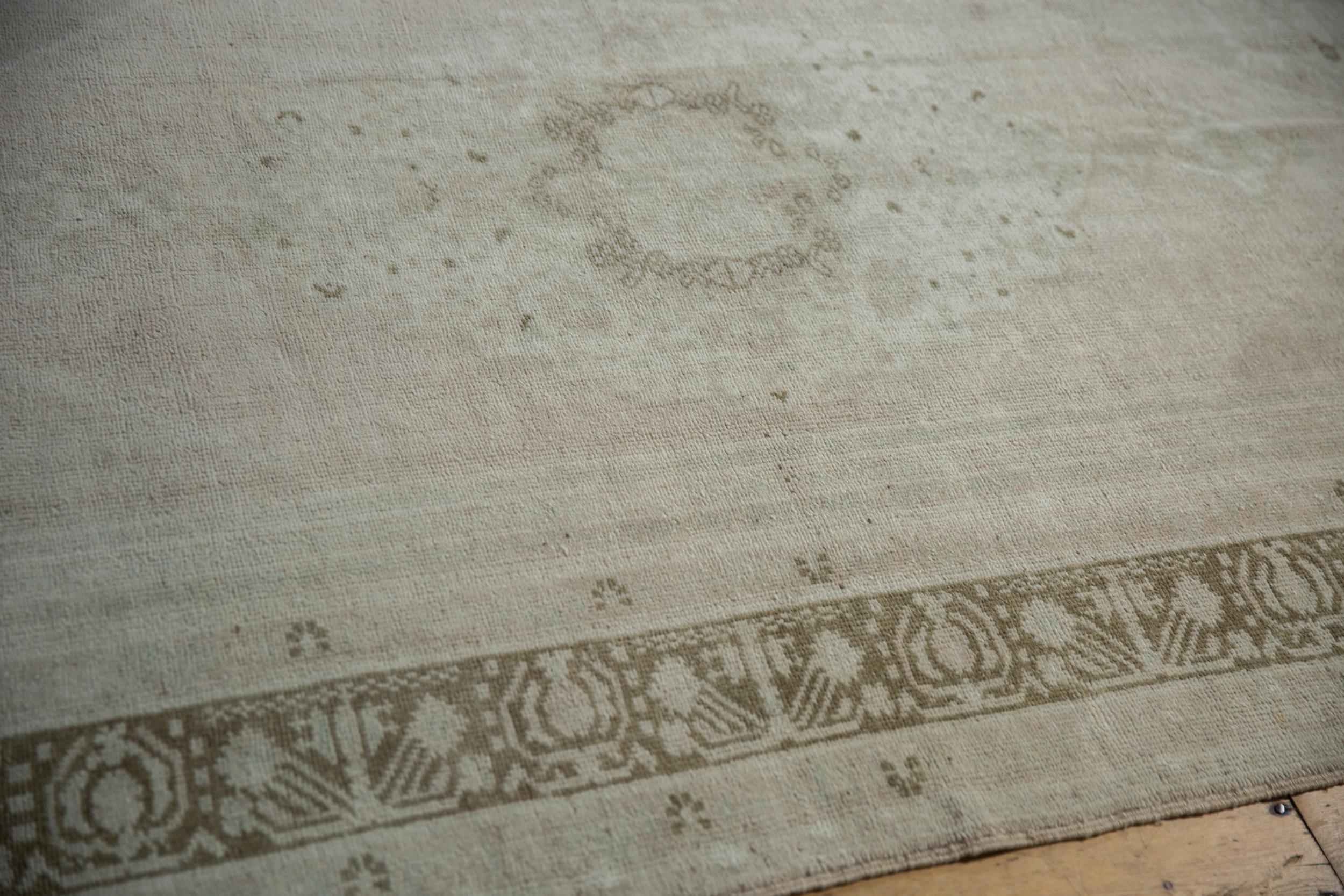 Late 20th Century Vintage Distressed Oushak Carpet For Sale
