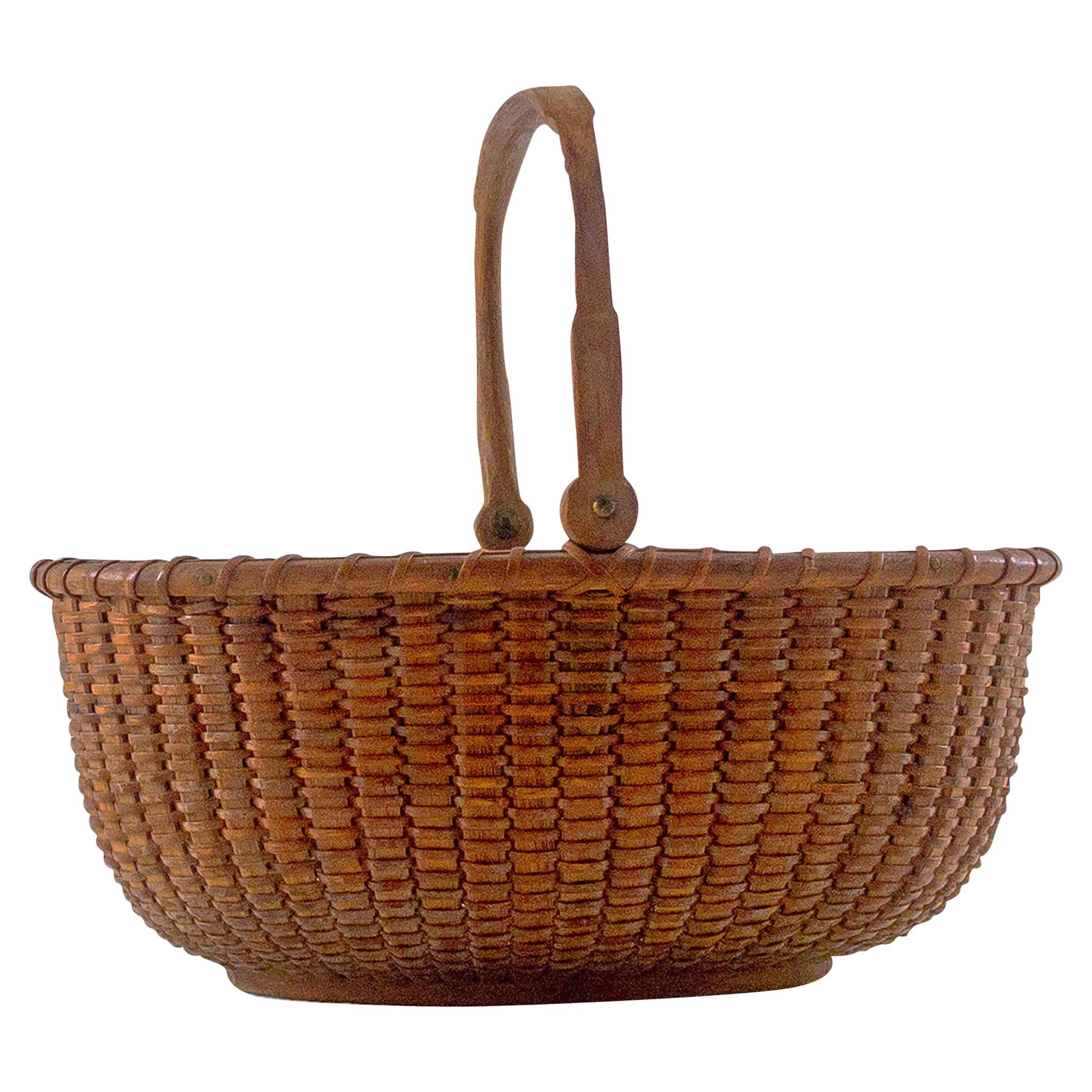 Nantucket Lightship Basket, Made by Davis Hall on the South Shoal Lightship