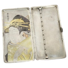 1920s Toledo Damascened Gold Inlay Cigarette Case at 1stDibs