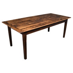 6' 6'' Antique Farmhouse Dining Table, English, Pine, Country House, Victorian