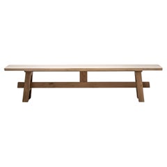 6'-6" Solid Oak Belgian Classic Bench
