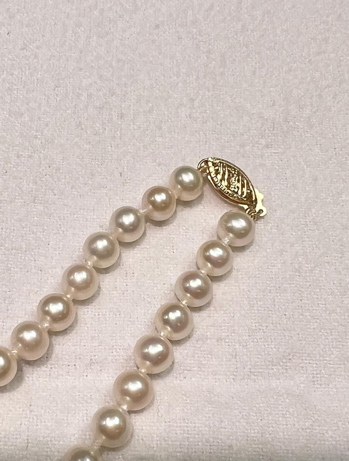 pearl necklace fish hook clasp