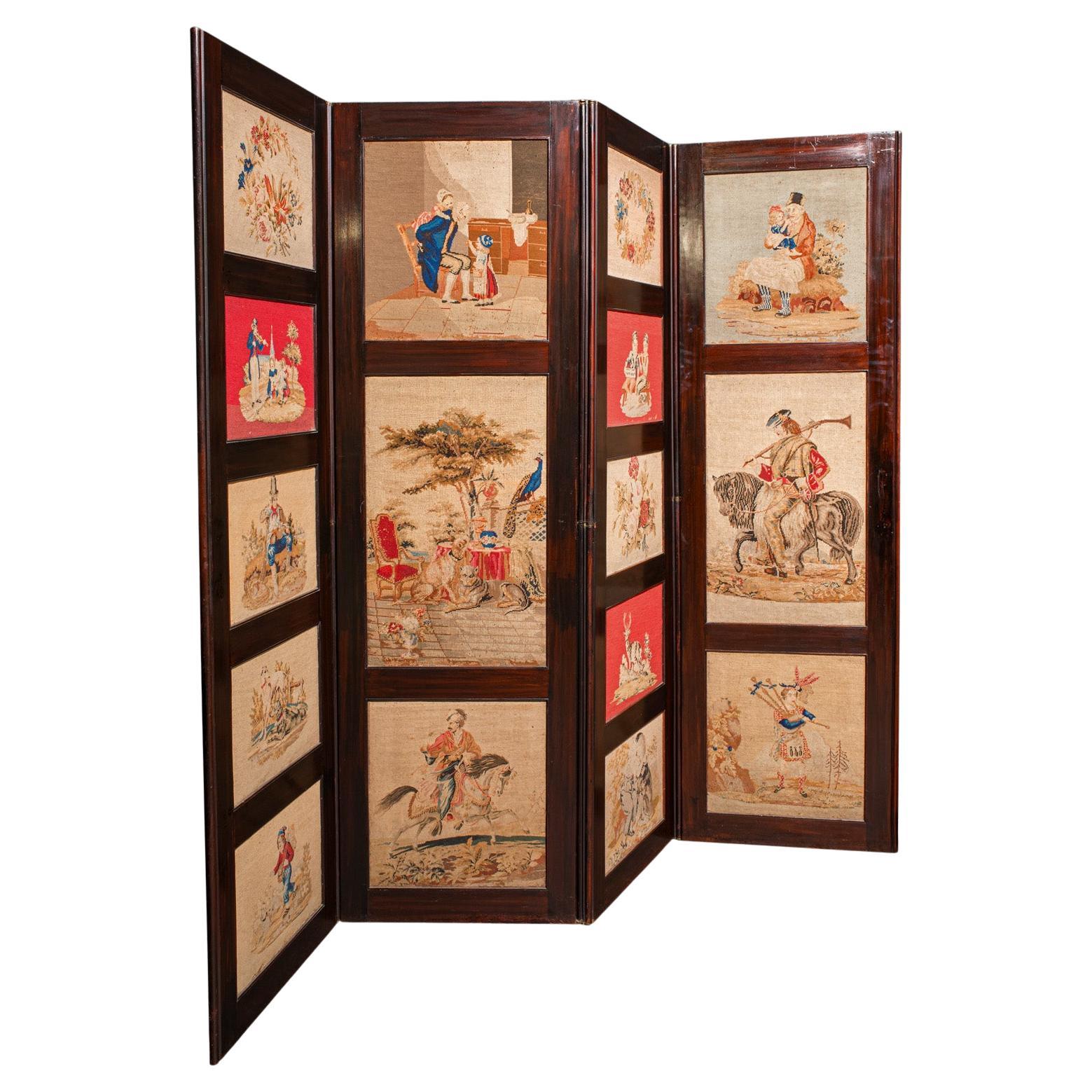 Divisorio antico alto 6
7", inglese, a punta d
ago, schermo per la privacy, Regency