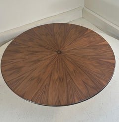 6-8 seater 60" diameter Knoll Dining Table in Radial Walnut