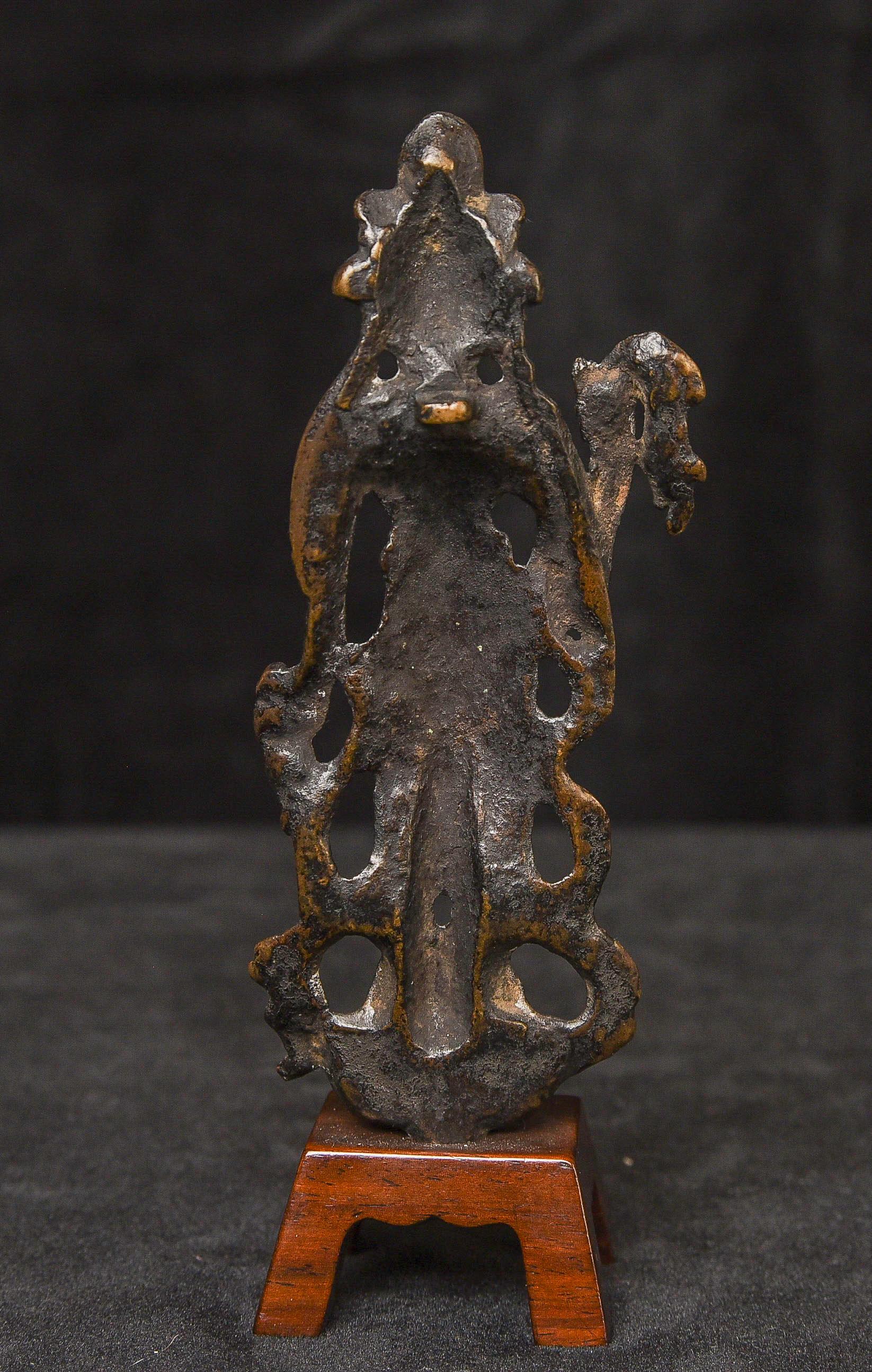 6-9ème siècle Bodhisattva de la Compassion en bronze de la dynastie Tang - 9685 en vente 6