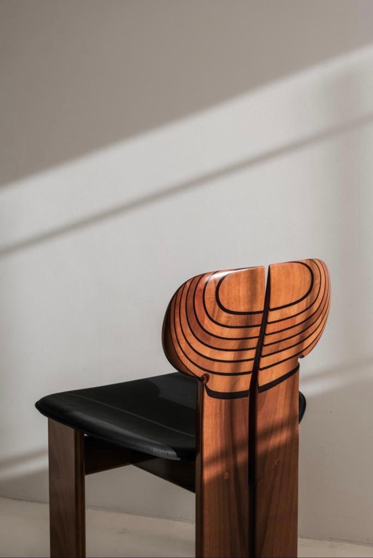 Africa Chair by Afra & Tobia Scarpa for Maxalto, 1970’s (6 available) 3