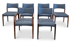 6 chaises de salle à manger en bois de rose Aksel Bender Madsen - 072342 Vintage Danish Mid Century