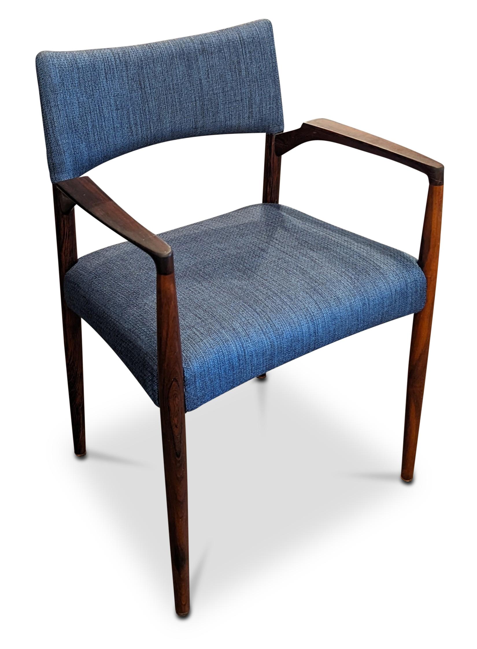 Mid-20th Century 6 Aksel Bender Madsen Rosewood Dining Chairs - 072342 Vintage Danish Mid Century