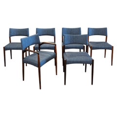 6 chaises de salle à manger en bois de rose Aksel Bender Madsen - 072342 Vintage Danish Mid Century