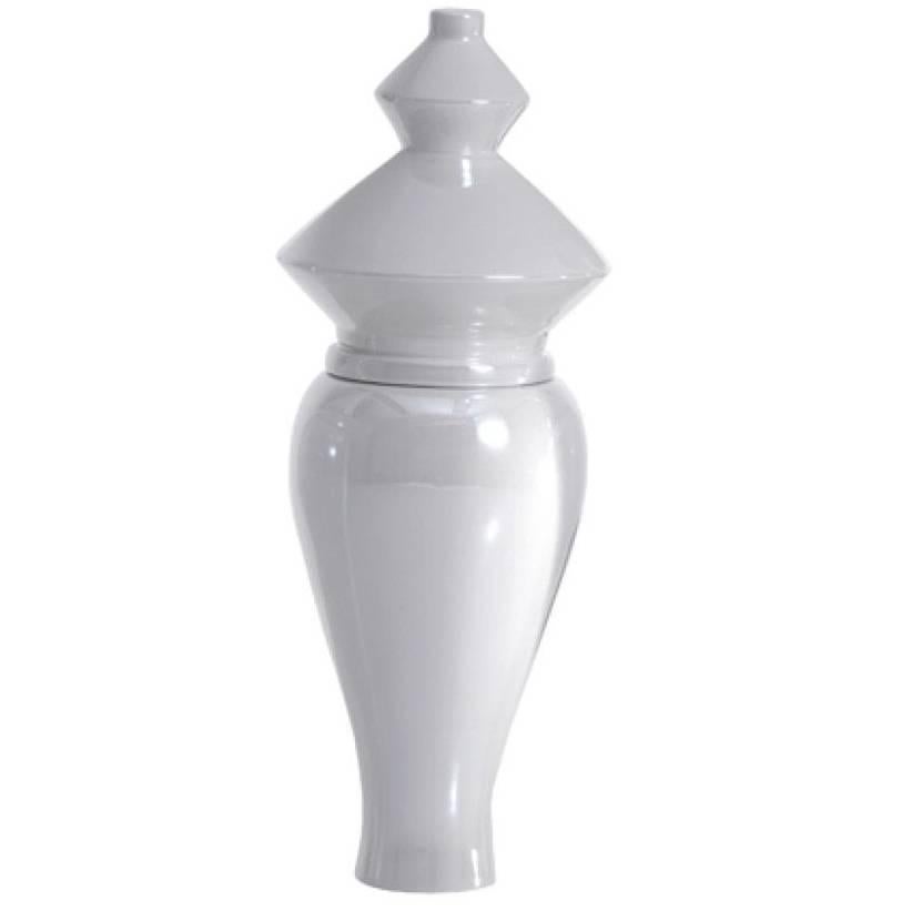6 Amici II White Vase by Linde Burkhardt for Driade For Sale