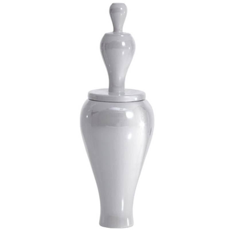 6 weiße Amici III-Vase von Linde Burkhardt für Driade