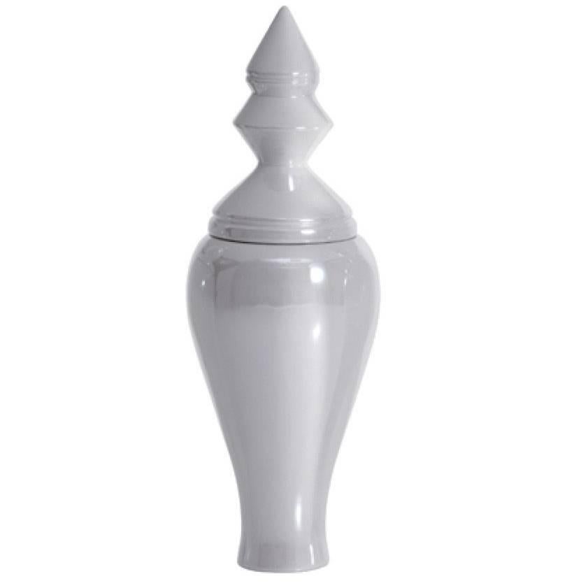 6 Amici IV, weiße Vase von Linde Burkhardt für Driade im Angebot