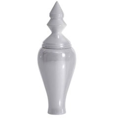 Vase blanc 6 Amici IV de Linde Burkhardt pour Driade