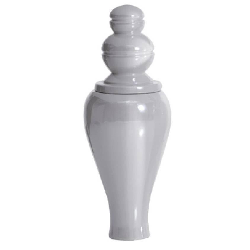 6 Amici V White Vase by Linde Burkhardt for Driade For Sale