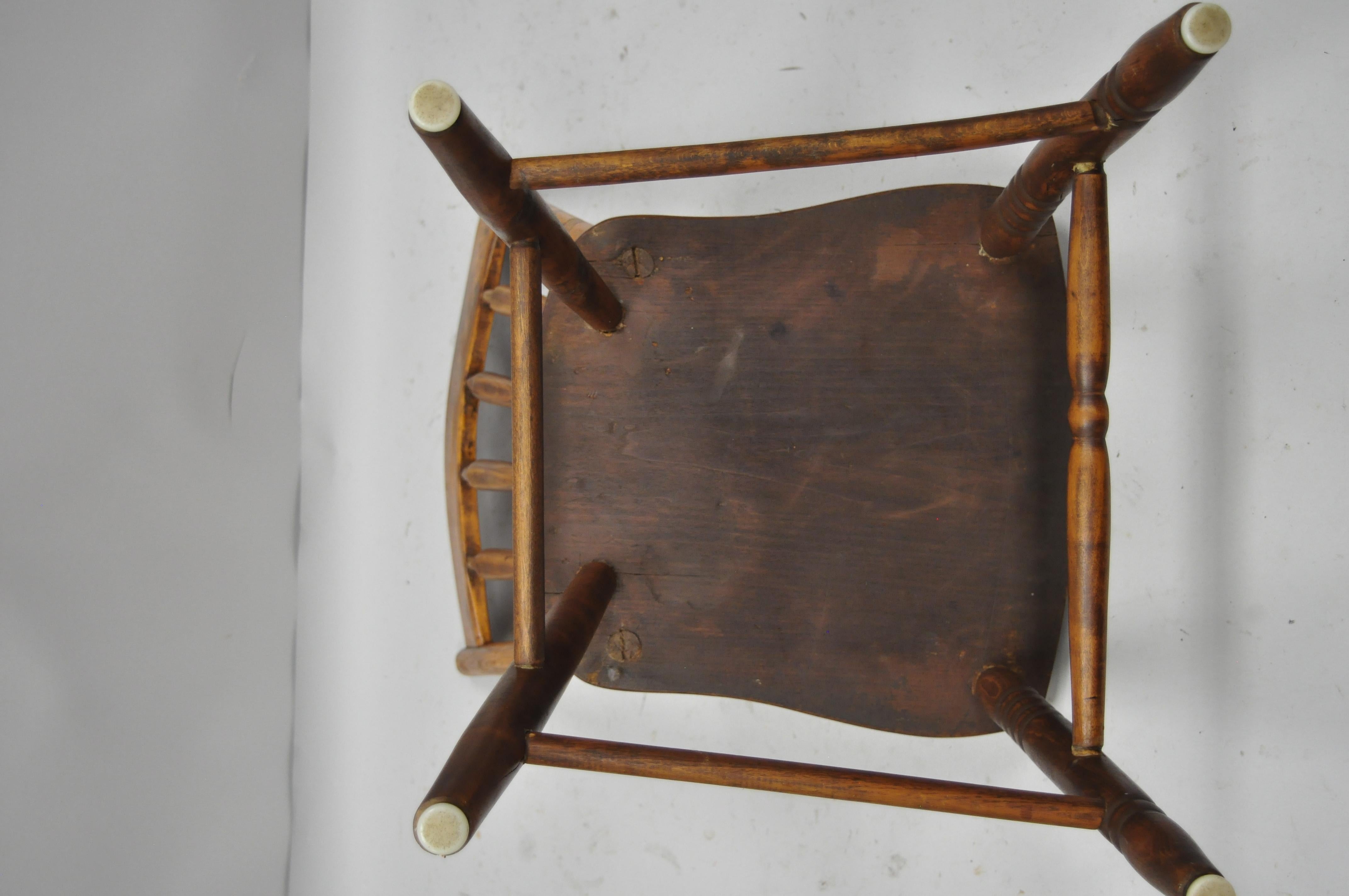 19th Century 6 Antique American Colonial Farmhouse Windsor Country Dining Chairs Restored