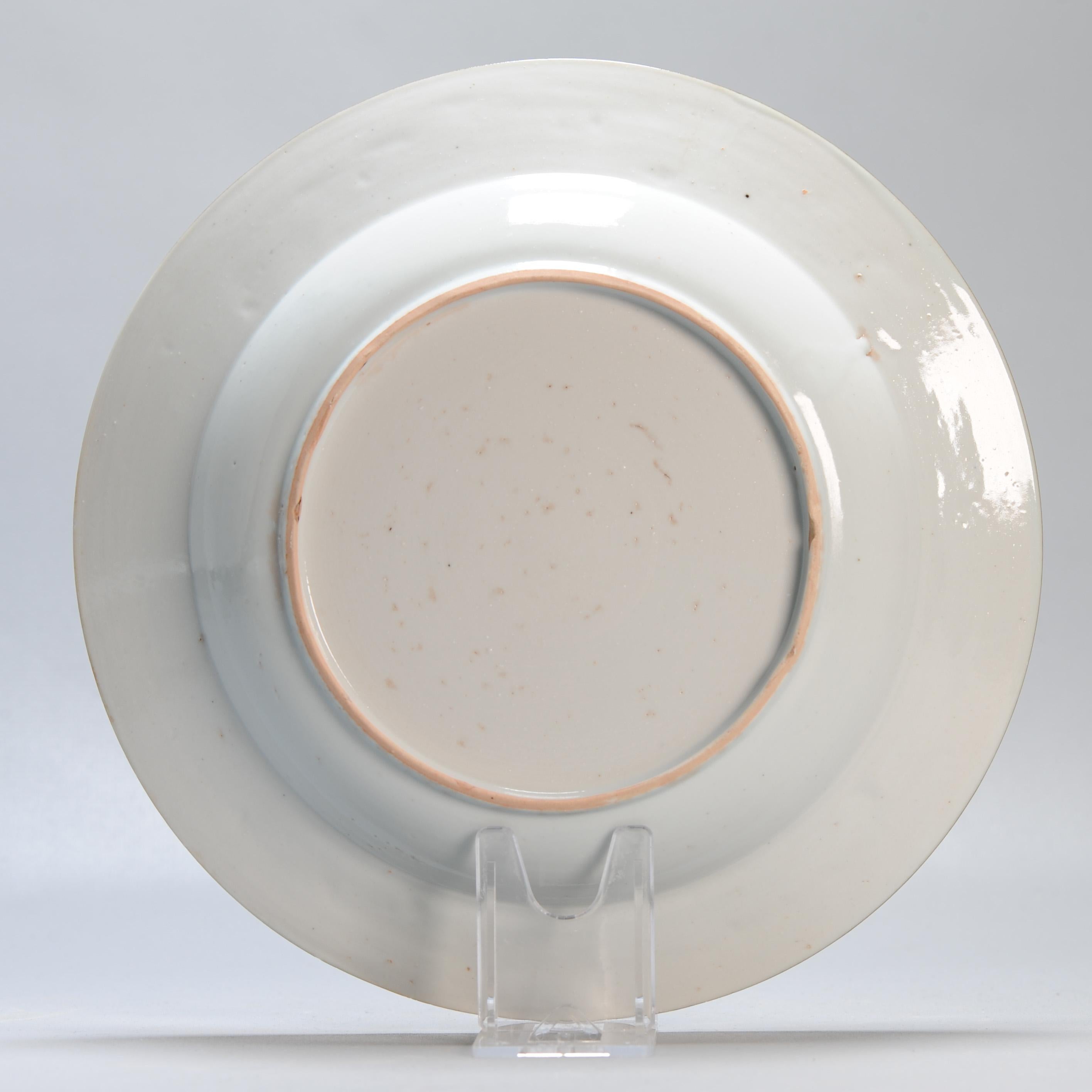#6 Antiguos Platos de Porcelana China 18C Kangxi/Yongzheng Juego Azul Blanco en venta 10