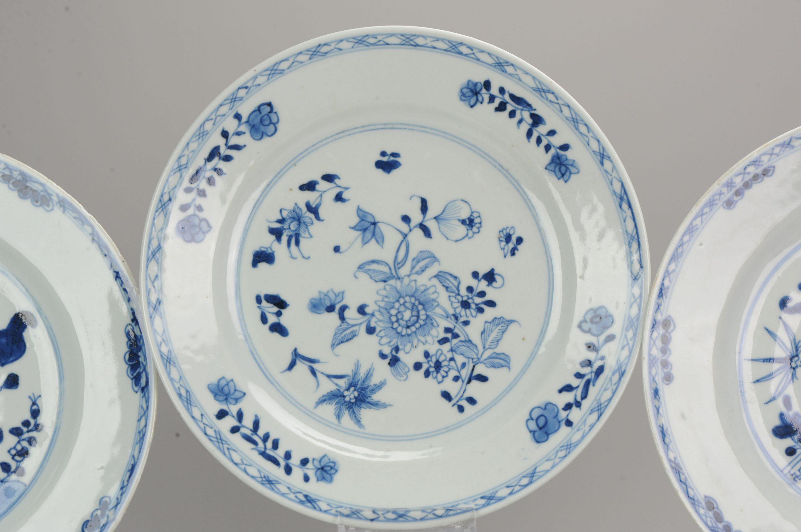 #6 Antique Chinese Porcelain 18th Century Yongzheng/Qianlong Period Blue White For Sale 3