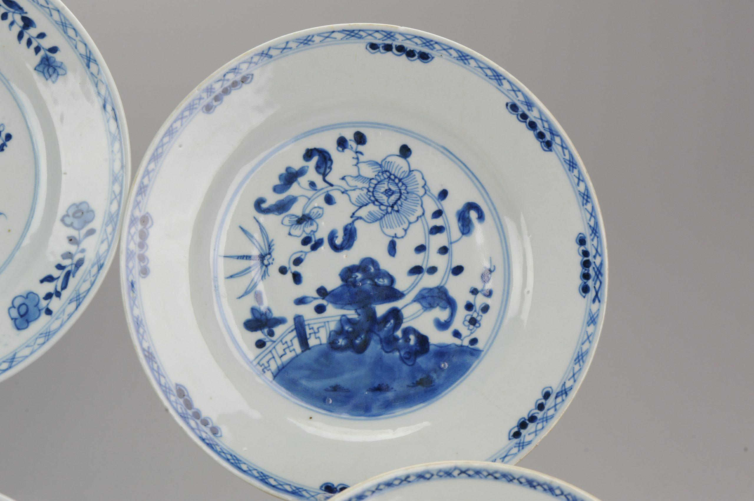 #6 Antique Chinese Porcelain 18th Century Yongzheng/Qianlong Period Blue White For Sale 4