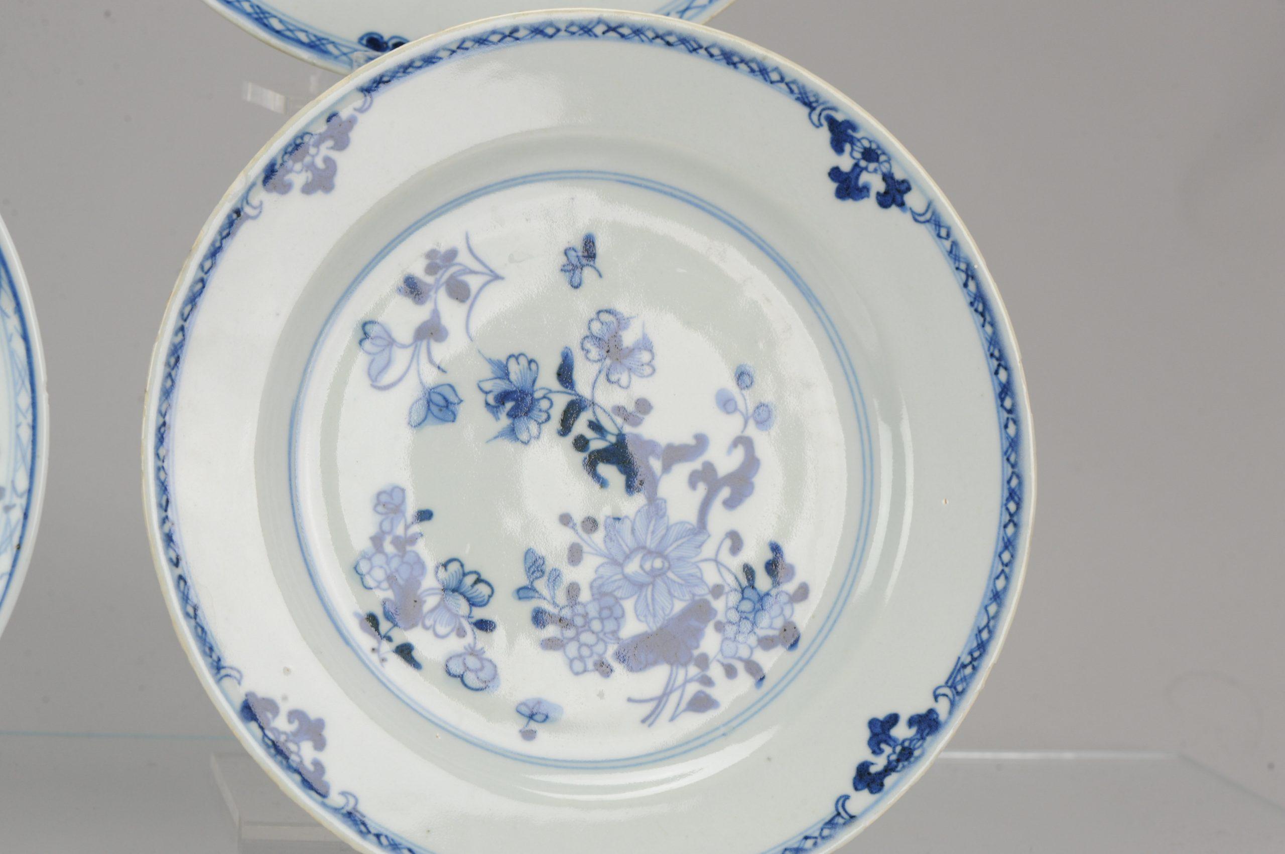 #6 Antique Chinese Porcelain 18th Century Yongzheng/Qianlong Period Blue White For Sale 5