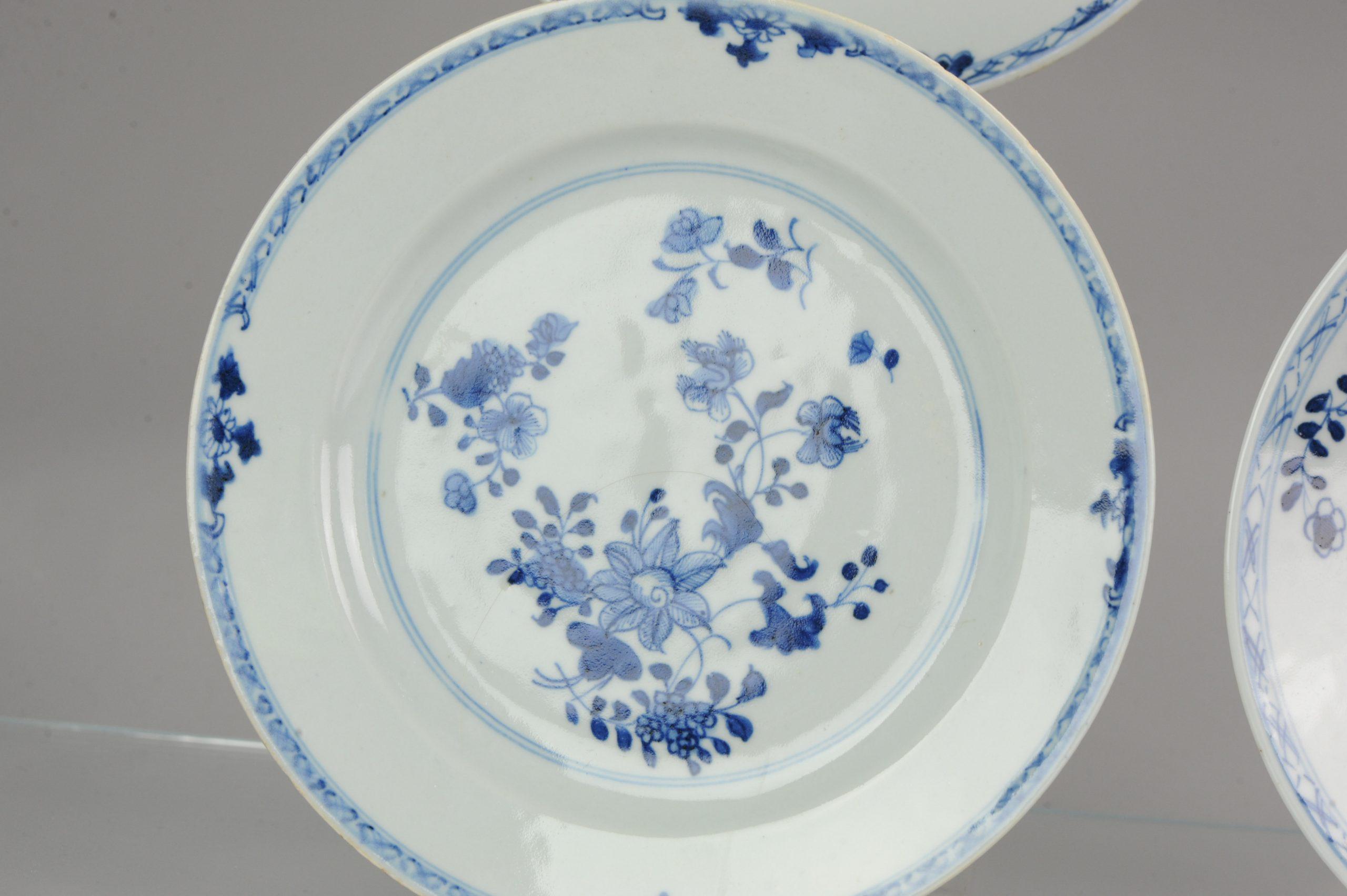 #6 Antique Chinese Porcelain 18th Century Yongzheng/Qianlong Period Blue White For Sale 6