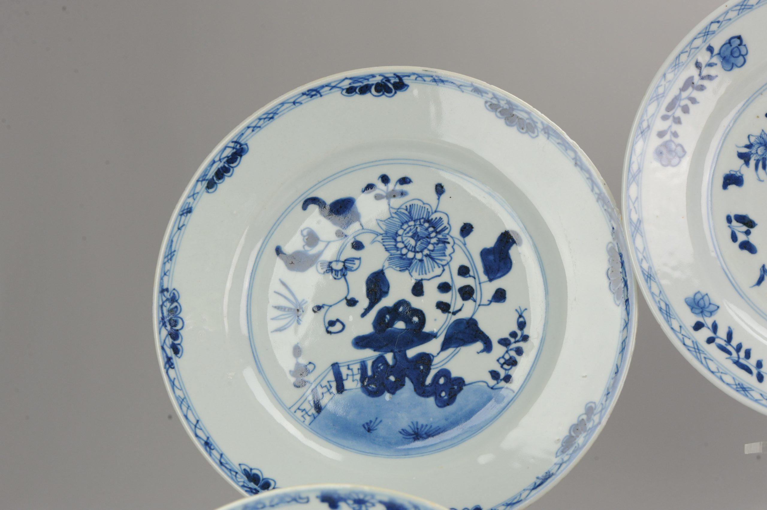 #6 Antique Chinese Porcelain 18th Century Yongzheng/Qianlong Period Blue White For Sale 7