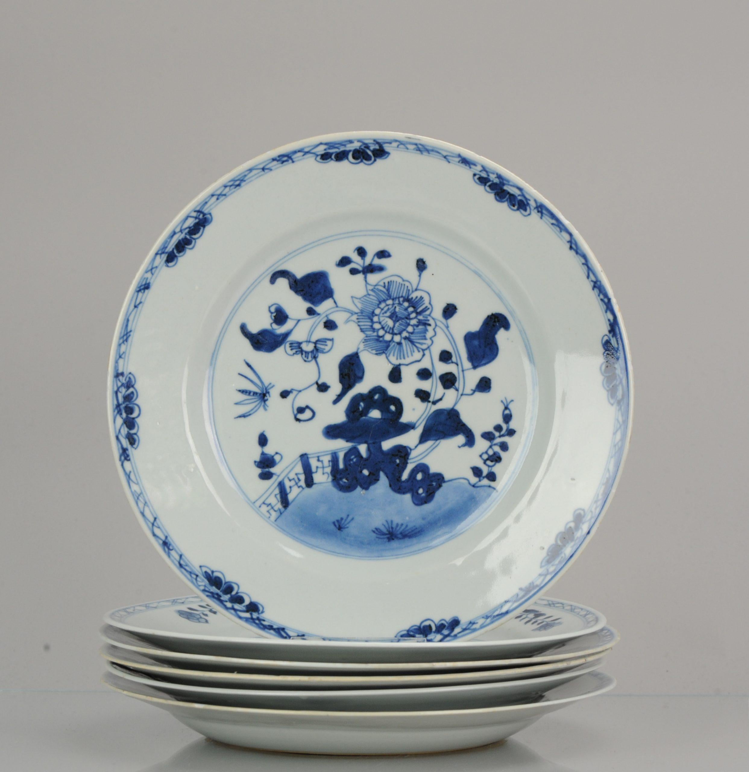 #6 Antique Chinese Porcelain 18th Century Yongzheng/Qianlong Period Blue White For Sale 8