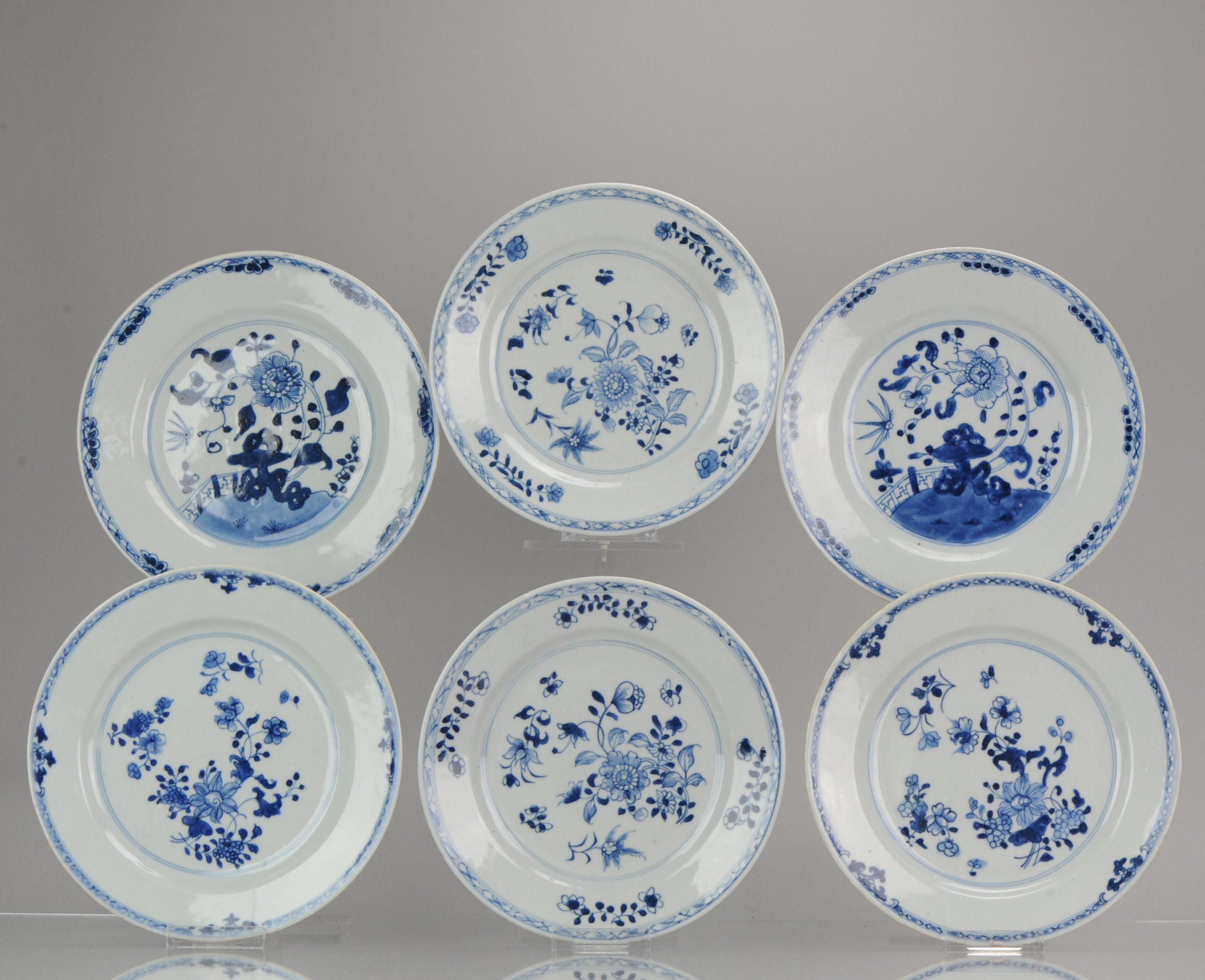 A very nicely decorated set of 6 plates. Dating to circa 1720-1740

A scene of peony

Peony

Peony - Mu-Dan - Queen of Flowers, the peony is a emblem of wealth and distinction.

Rock

Emblem of longevity, hardness and
